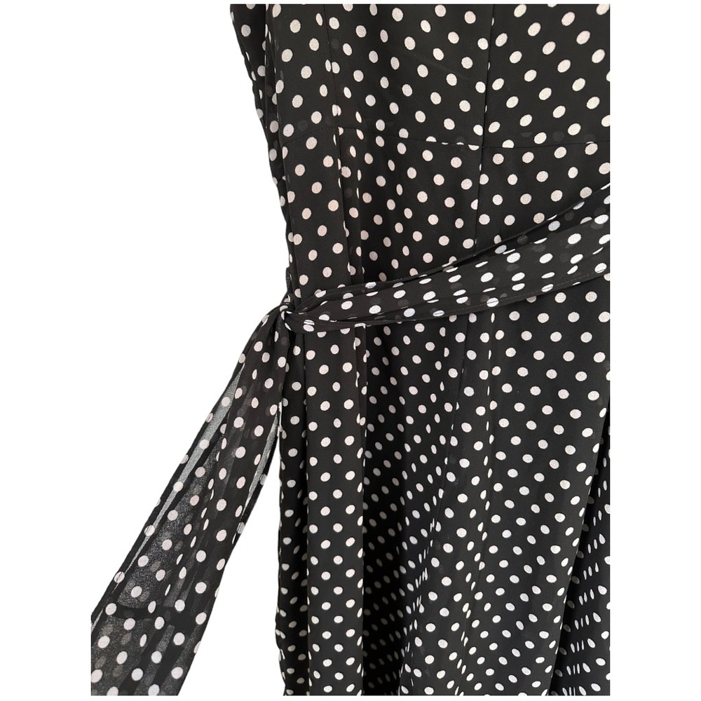 MICHAEL Michael Kors Jumpsuit Spaghetti Straps Black & Polka Dot Size Small - Picture 9 of 16